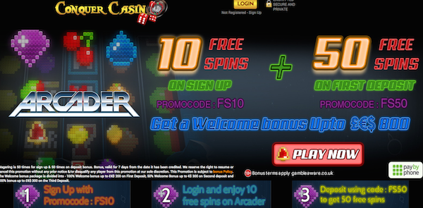 conquercasino-arcader-free-pokies-no-deposit